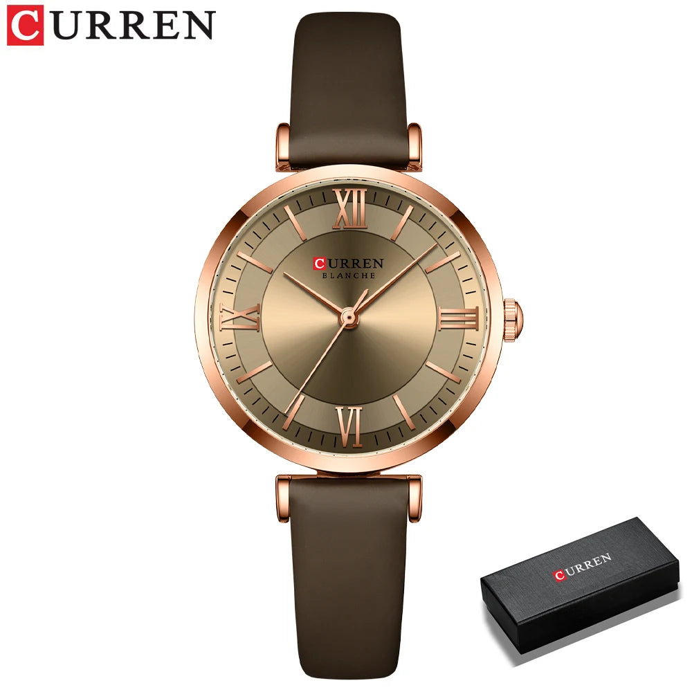 Brand Watch Ladies Fashion Luxury Casual Quartz Leather Waterproof Watch Fashion Classic Clock Relogio Feminino