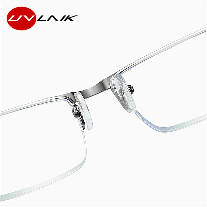 Blue Light Blocking Reading Glasses Men Business CR-39 Aspheric Glasses Transparent Eyeglasses Frame 1.0 1.5 2.0 2.5 3.0