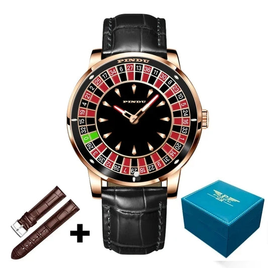 2024 New Mechanical Watch Men'S Watch To Brand Luxury Fashion Casual Business Mineral Highly Reinforced Mirror Waterroof Watch