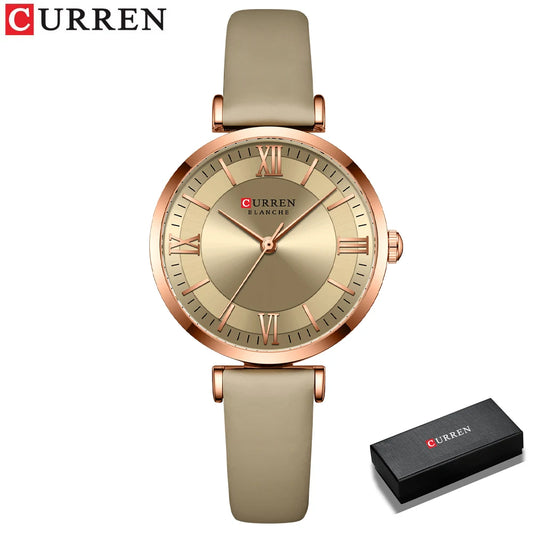 Brand Watch Ladies Fashion Luxury Casual Quartz Leather Waterproof Watch Fashion Classic Clock Relogio Feminino