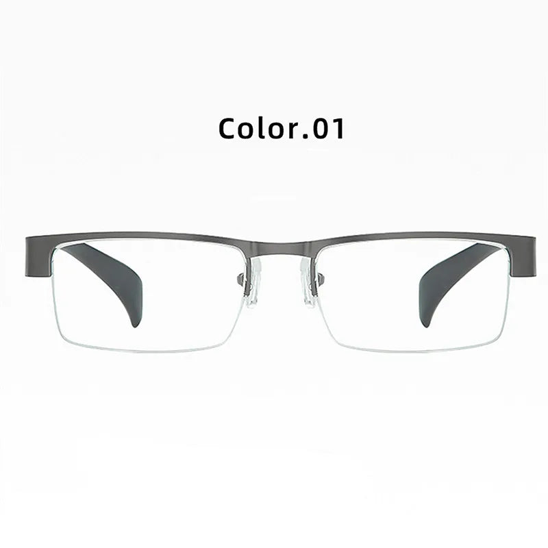 Blue Light Blocking Reading Glasses Men Business CR-39 Aspheric Glasses Transparent Eyeglasses Frame 1.0 1.5 2.0 2.5 3.0