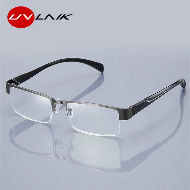 Blue Light Blocking Reading Glasses Men Business CR-39 Aspheric Glasses Transparent Eyeglasses Frame 1.0 1.5 2.0 2.5 3.0