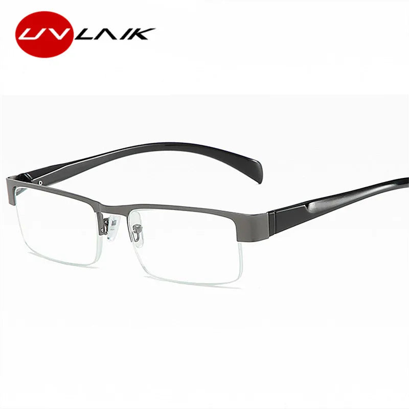 Blue Light Blocking Reading Glasses Men Business CR-39 Aspheric Glasses Transparent Eyeglasses Frame 1.0 1.5 2.0 2.5 3.0