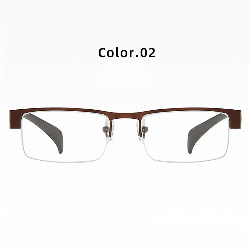 Blue Light Blocking Reading Glasses Men Business CR-39 Aspheric Glasses Transparent Eyeglasses Frame 1.0 1.5 2.0 2.5 3.0