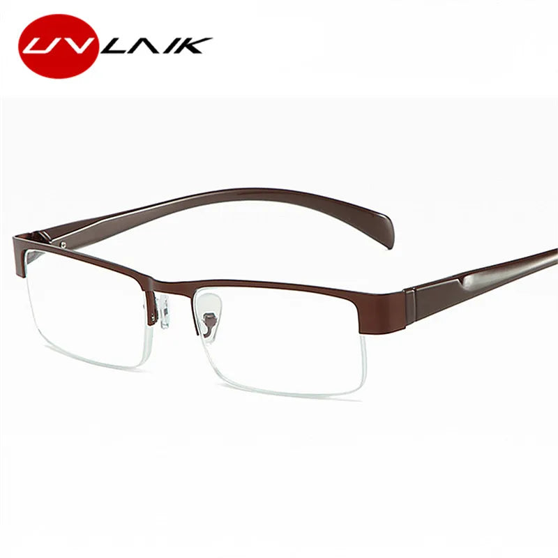 Blue Light Blocking Reading Glasses Men Business CR-39 Aspheric Glasses Transparent Eyeglasses Frame 1.0 1.5 2.0 2.5 3.0