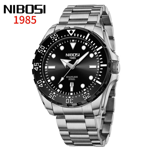 Top Brand NIBOSI Men'S Watches Luxury Sports Watch Waterproof Luminous Chronograph Watches for Men Auto Clock Relogio Masculino